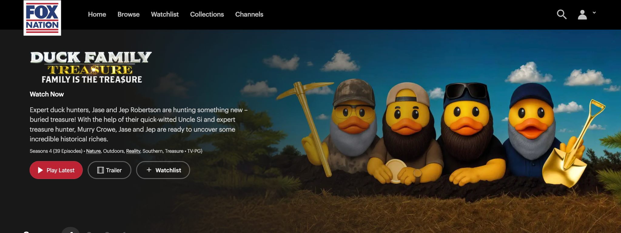Duck Family Treasure desktop page
